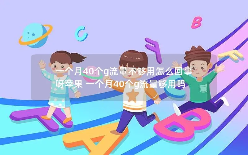 一个月40个g流量不够用怎么回事呀苹果 一个月40个g流量够用吗