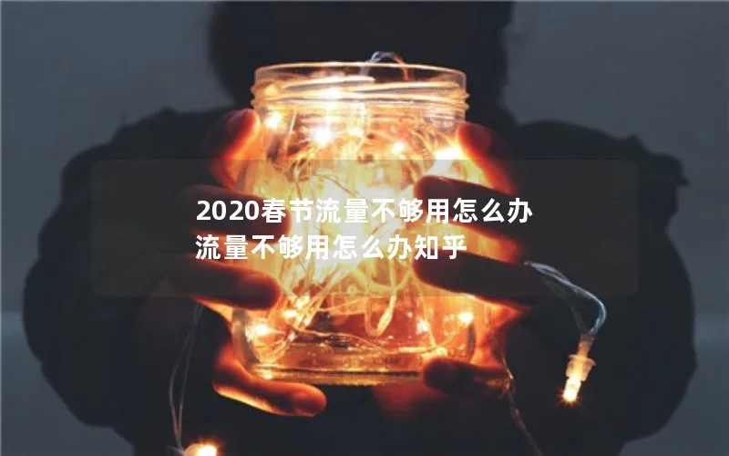 2020春节流量不够用怎么办 流量不够用怎么办知乎