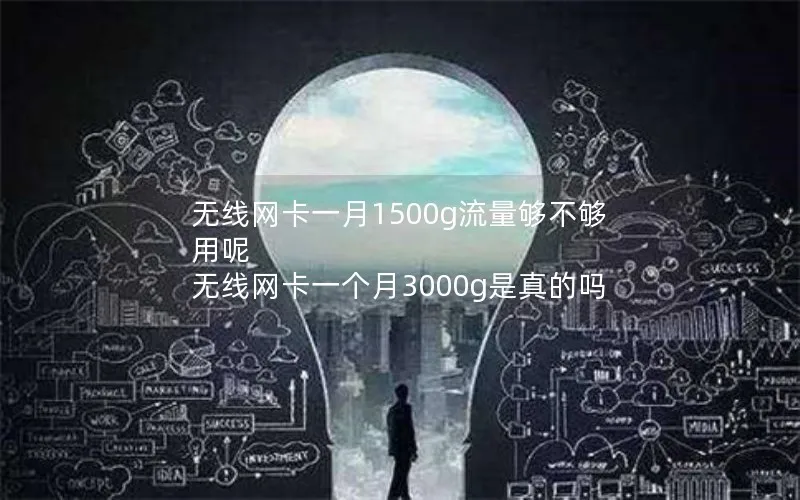 无线网卡一月1500g流量够不够用呢 无线网卡一个月3000g是真的吗